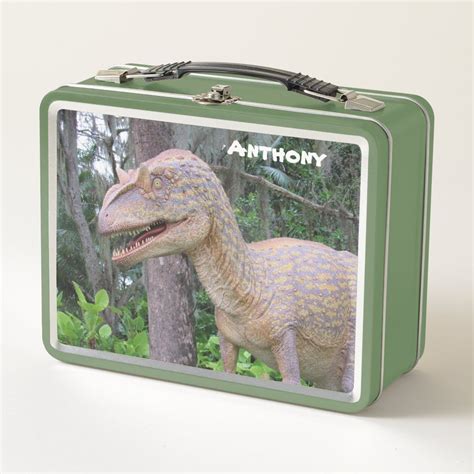 dinosaur metal lunch box ebay|dinosaur lunch box and bottle.